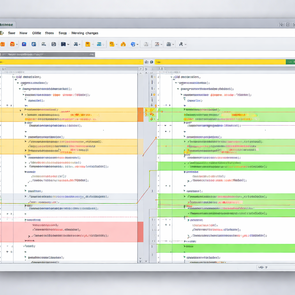 WinMerge Interface Display